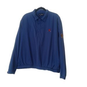 Vtg 90 Polo Golf Ralph Lauren Blue Pullover Men L 1922 Lake Merced Gorpcore Y2k